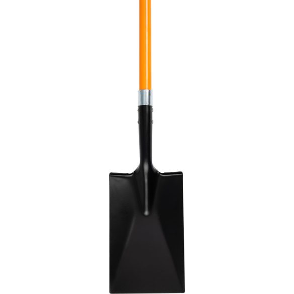 Ásó, Strend Pro Garden, egyenes fej, fekete/sárga, acél fej, üvegszálas nyél, D markolat
