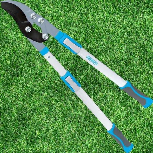 Ágvágó olló, Aquacraft 360709, fehér, 73,5 cm, alumínium nyél, acél penge, maximum 40 mm átmérő, teleszkópos