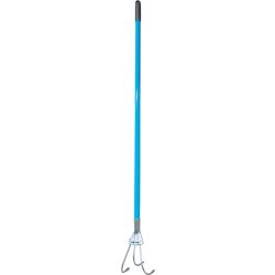   Kézi kultivátor, Aquacraft 380392, kék, acél, talajlazító, egyenes nyél, 3 karom