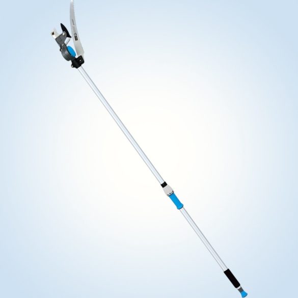 Ágvágó olló, Aquacraft 320146, ezüst, teleszkópos rúddal, fűrésszel, 200 cm, alumínium nyél, acél penge, 180°-ban forgatható