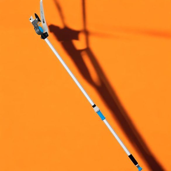 Ágvágó olló, Aquacraft 320146, ezüst, teleszkópos rúddal, fűrésszel, 200 cm, alumínium nyél, acél penge, 180°-ban forgatható