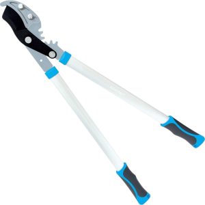 Ágvágó olló, Aquacraft 360703, fehér, 78,3 cm, alumínium nyél, acél penge, maximum 42 mm átmérő, fogasáttételes