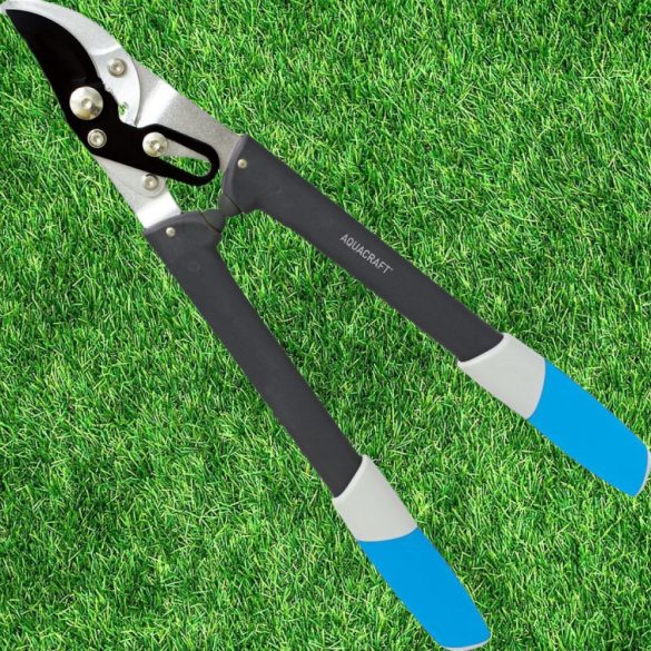 Ágvágó olló, Aquacraft 360492 PowerPlus, sötétszürke, 53 cm, üvegszálas nyél, acél penge, maximum 30 mm átmérő, PowerPlus váltókar
