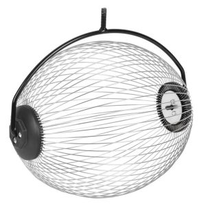 Gyümölcsgyűjtő kosár, Strend Pro Garden OD-50206B, ezüst, 24,5 × 21,5 cm, dióhoz és gyümölcshöz, nyél nélkül