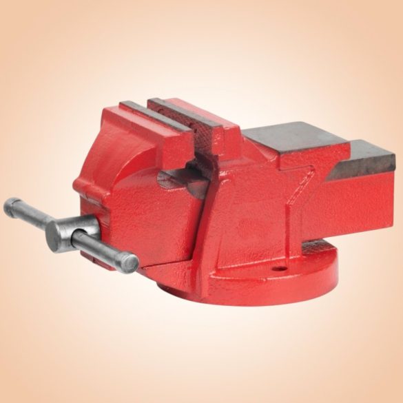 Asztali lakatos satu, Strend Pro Cork BV0110, piros, maximum 100 mm, lakatos kivitel, orsós, asztalra szerelhető, üllővel