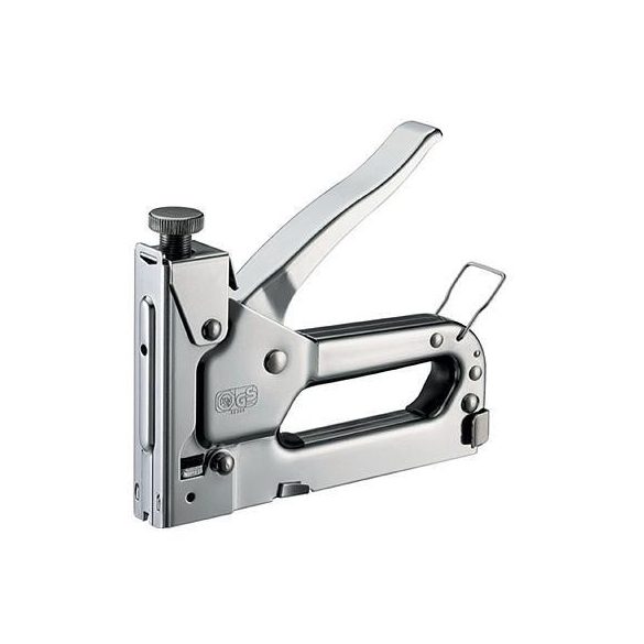 Kézi tűzőgép, szögbelövő, Strend Pro Premium SG610, ezüst, 6–14 mm / 10-12 mm kapocshossz, C / B kapcsokhoz, 10-14 mm szeghossz, acél burkolat, acél mechanika, kárpitos