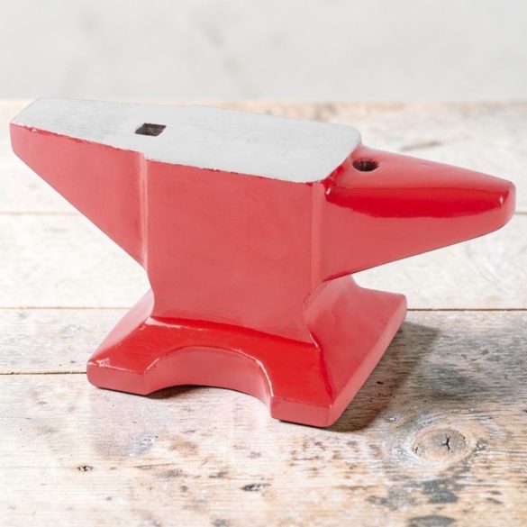 Üllő, Strend Pro Cork CA609, piros, 50 kg, öntöttvas, lapos ütőfelület, kúpos szarv és keskenyedő szarv