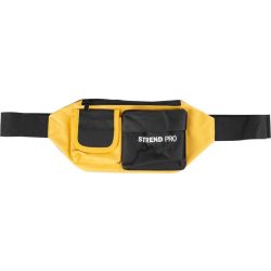   Szerszámtartó övtáska, Strend Pro TB-1003, sárga/fekete, övre csatolható, két zsebes, kisebb szerszámokhoz és csavarokhoz