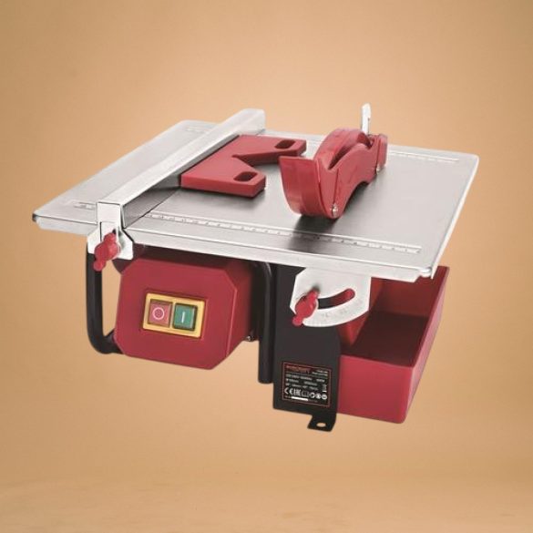 Elektromos csempevágó, Worcraft TC08-180, piros/fekete, 800 W, 180 mm, vízhűtéses, 0–45°, maximum 34/17 mm vastagság, csempéhez és padlólaphoz