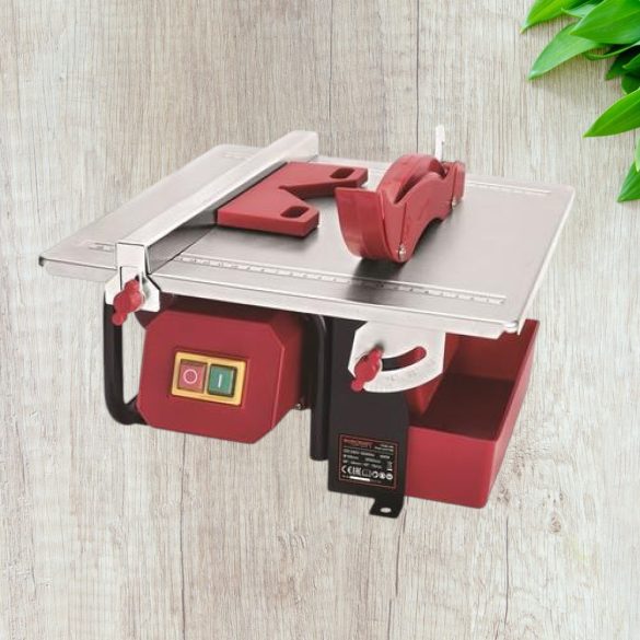 Elektromos csempevágó, Worcraft TC08-180, piros/fekete, 800 W, 180 mm, vízhűtéses, 0–45°, maximum 34/17 mm vastagság, csempéhez és padlólaphoz