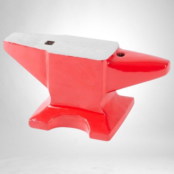 Üllő, Strend Pro Cork CA609, piros, 15 kg, öntöttvas, lapos ütőfelület, kúpos szarv és keskenyedő szarv, 30,5 × 15,5 × 15,5 cm