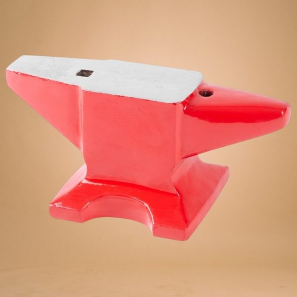 Üllő, Strend Pro Cork CA609, piros, 20 kg, öntöttvas, lapos ütőfelület, kúpos szarv és keskenyedő szarv, 37 x 14 x 17,5 cm