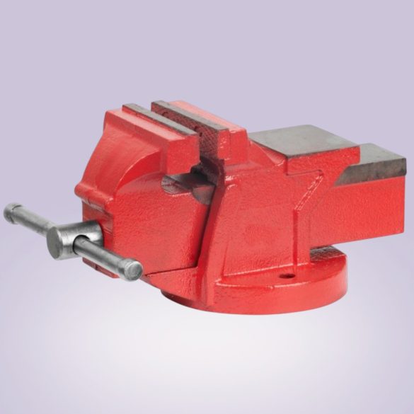 Asztali lakatos satu, Strend Pro Cork BV0110, piros, maximum 150 mm, lakatos kivitel, orsós, asztalra szerelhető, üllővel