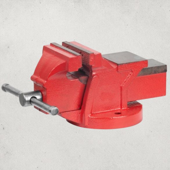 Asztali lakatos satu, Strend Pro Cork BV0110, piros, maximum 150 mm, lakatos kivitel, orsós, asztalra szerelhető, üllővel