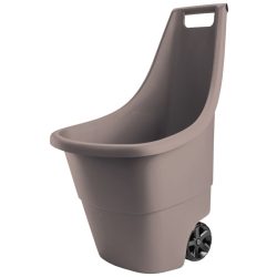   Kétkerekű kocsi, Keter Easy Go, 50 l, barna, 51 x 56 x 84 cm, műanyag, időjárásálló, ergonomikus fogantyú, könnyű