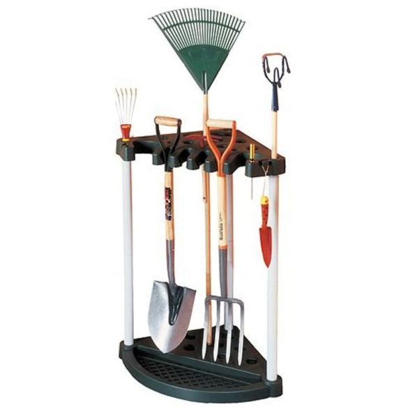 Szerszámtartó állvány, Keter 17361063, fekete, 76,2 × 61 × 88 cm, falra szerelhető, helytakarékos, akár 24 szerszámhoz, teherbírás 20 kg