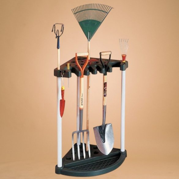 Szerszámtartó állvány, Keter 17361063, fekete, 76,2 × 61 × 88 cm, falra szerelhető, helytakarékos, akár 24 szerszámhoz, teherbírás 20 kg