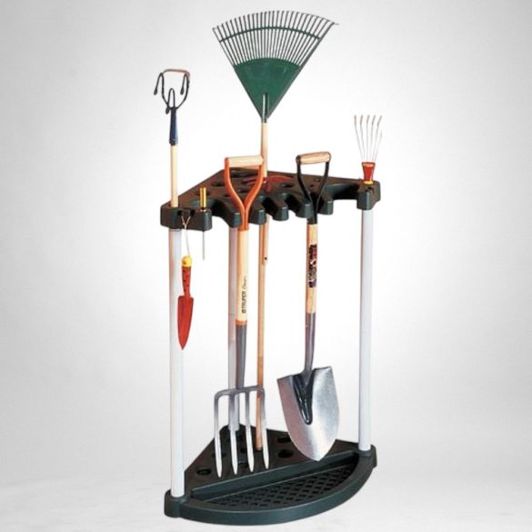 Szerszámtartó állvány, Keter 17361063, fekete, 76,2 × 61 × 88 cm, falra szerelhető, helytakarékos, akár 24 szerszámhoz, teherbírás 20 kg