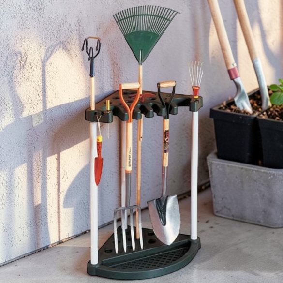 Szerszámtartó állvány, Keter 17361063, fekete, 76,2 × 61 × 88 cm, falra szerelhető, helytakarékos, akár 24 szerszámhoz, teherbírás 20 kg