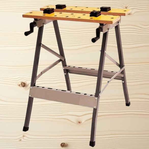 Munkaasztal, Strend Pro WB100, szürke, MDF, 100 kg teherbírás, összecsukható