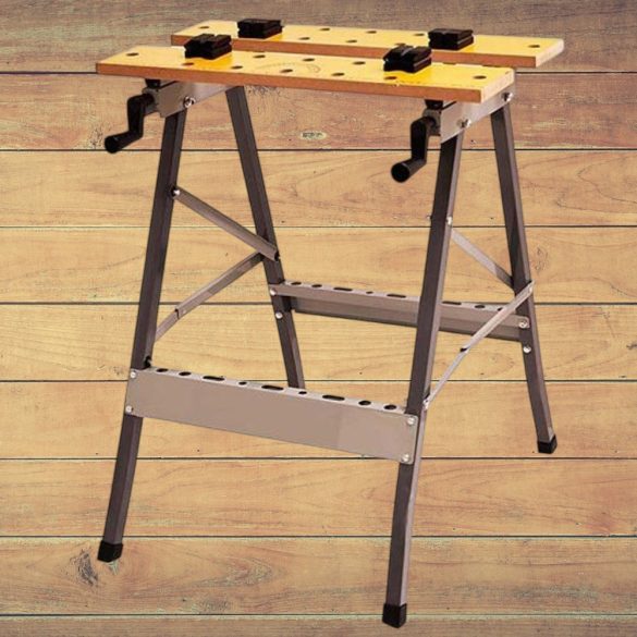 Munkaasztal, Strend Pro WB100, szürke, MDF, 100 kg teherbírás, összecsukható