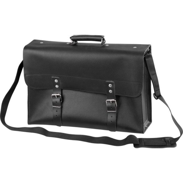 Szerszámos táska, Moško BM45, 45 × 32 × 15 cm, fekete, bőr, tartós, masszív kivitel, professzionális