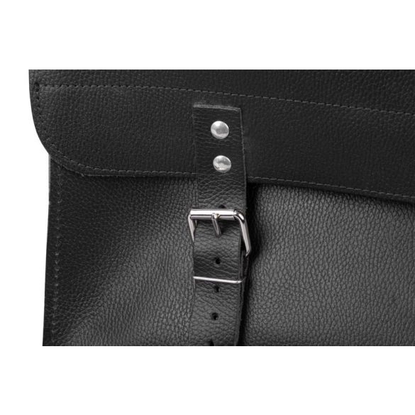 Szerszámos táska, Moško BM45, 45 × 32 × 15 cm, fekete, bőr, tartós, masszív kivitel, professzionális