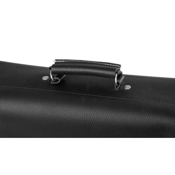 Szerszámos táska, Moško BM45, 45 × 32 × 15 cm, fekete, bőr, tartós, masszív kivitel, professzionális