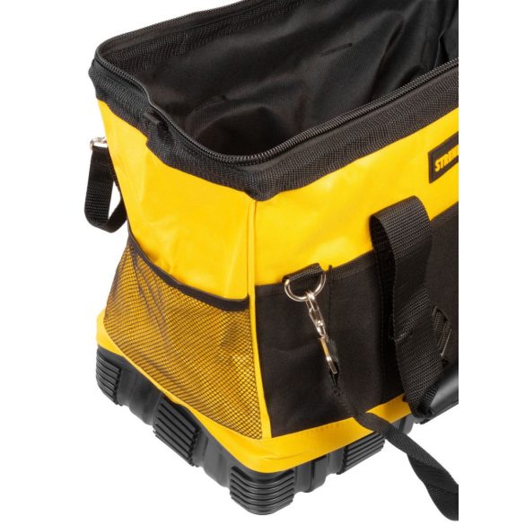 Szerszámos táska, Strend Pro TB-2014, 40 x 20 x 36 cm, fekete/sárga, szerszámokhoz, textil, cipzáras, vállpántos