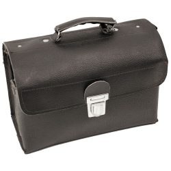   Szerszámos táska, Moško BE-30 K, 31 x 22 x 15 cm, fekete, bőr, villanyszerelő