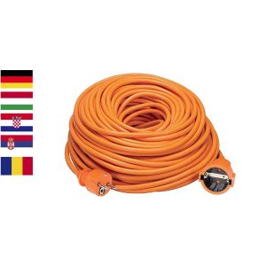 Lengő hosszabbító, Strend Pro DG-YDB01, 30 m, narancssárga, Schuko típus, otthoni és kültéri használatra, kapcsoló nélkül