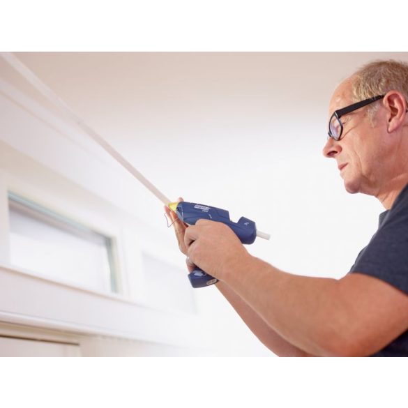 Ragasztópisztoly, Rapid, CG270, vezeték nélküli üzemmód (akár 7 perc), 10 db ragasztórúd, koffer, cserélhető fúvókával kompatibilis