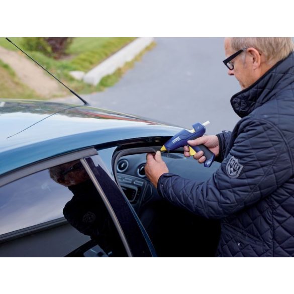 Ragasztópisztoly, Rapid, CG270, vezeték nélküli üzemmód (akár 7 perc), 10 db ragasztórúd, koffer, cserélhető fúvókával kompatibilis