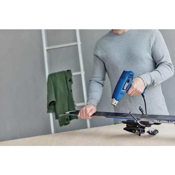 Hőlégfúvó, Rapid, R1600, 1600 W, 400–550 °C, 2 légáram-fokozat, túlmelegedés elleni védelem, stabil pozíció kéz nélküli munkához
