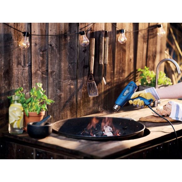 Hőlégfúvó, Rapid, R1600, 1600 W, 400–550 °C, 2 légáram-fokozat, túlmelegedés elleni védelem, stabil pozíció kéz nélküli munkához