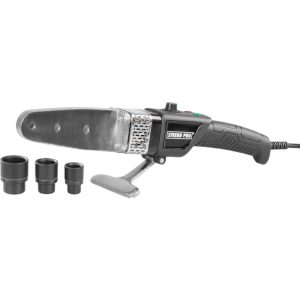 Polifúziós hegesztőgép, Strend Pro PPR 32D, fekete, 3 db 20–25–32 mm fűtőpofával, műanyag csövekhez, 800 W, maximum 300°C