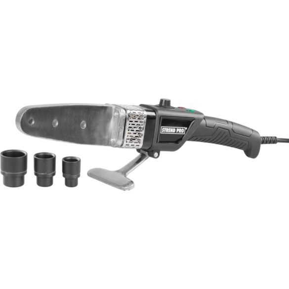 Polifúziós hegesztőgép, Strend Pro PPR 32D, fekete, 3 db 20–25–32 mm fűtőpofával, műanyag csövekhez, 800 W, maximum 300°C