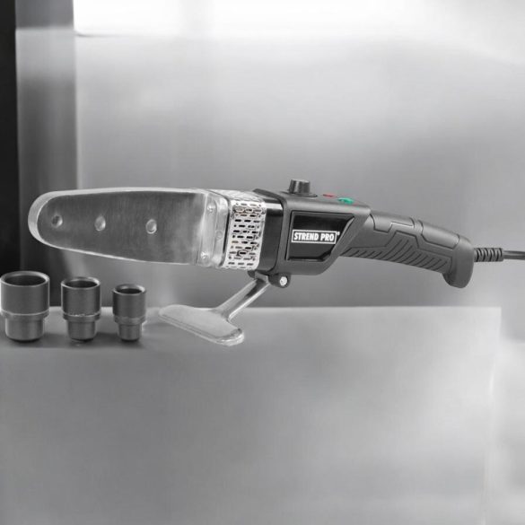 Polifúziós hegesztőgép, Strend Pro PPR 32D, fekete, 3 db 20–25–32 mm fűtőpofával, műanyag csövekhez, 800 W, maximum 300°C