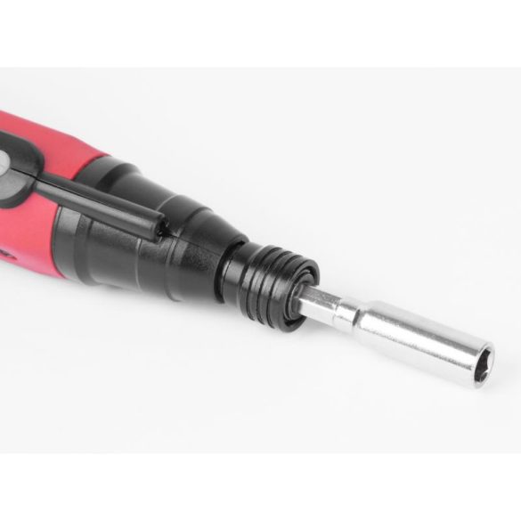 Akkumulátoros csavarhúzó, Strend Pro NPT-SDD3.6V, piros/fekete, 10 Nm, 0-280 fordulat/perc, 3,6 V Li-Ion, USB töltés, bitkészlet