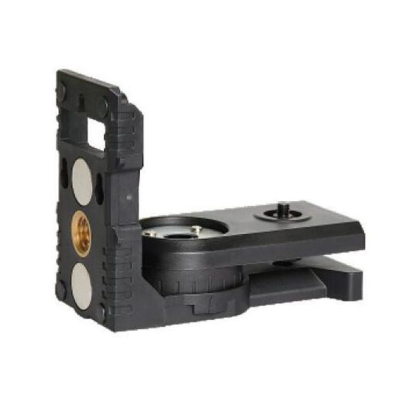 Lézertartó, Strend Pro BA-3, 1/4" és 5/8" menettel, falra szerelhető, mágneses