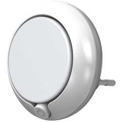   Éjszakai lámpa, Ledvance Lunetta Round White, 7,1 × 6 cm, fehér, LED, melegfehér fény, automatikus be- és kikapcsolás, kapcsolóval, konnektorba dugható