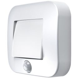   Éjszakai lámpa, Ledvance Nightlux, 8,4 × 7,3 × 2,2 cm, fehér, fényérzékelős, dönthető, elemes (3 × AAA), beltéri és kültéri