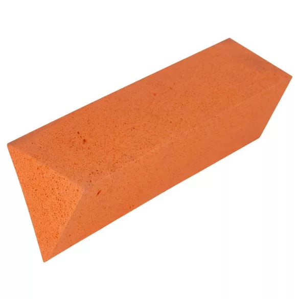 Saroksimító, ProTec 803031, narancssárga/fehér, 35 x 5 x 5 x 5 cm, tengeri szivacs betéttel, műanyag test, vakolatok és stukkó végső simításához
