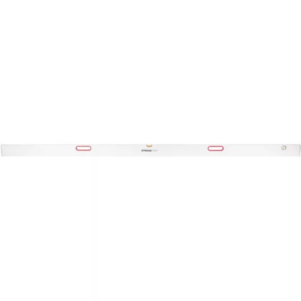 Lehúzóléc, ölesléc, Strend Pro Verizone LV-20A-3, ezüst, 250 cm, 2 libella, 2 fogantyú, zártszelvény profilú, korrózióálló, alumínium