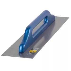 Glettvas, Strend Pro BlueLine 0812.029CS WoodHand, kék nyél, 48 x 13 cm, egyenes, acél lap, fa markolat