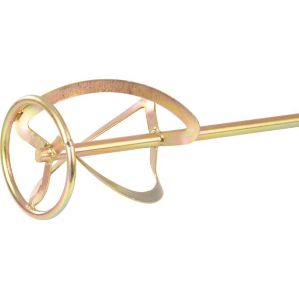 Keverőszár, Strend Pro PXE-01, arany, átmérő: 120 mm, M14 csatlakozás, sárga cinkbevonatú felület, 600 mm