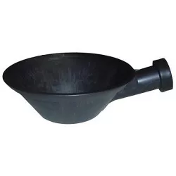   Kőműves serpenyő, Reflex Top Profi, fekete, 215 mm, műanyag, hüvelyes nyélcsatlakozás