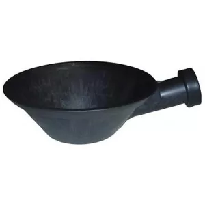 Kőműves serpenyő, Reflex Top Profi, fekete, 215 mm, műanyag, hüvelyes nyélcsatlakozás