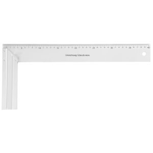 Asztalos derékszög, Strend Pro WPS-502, ezüst, 40 cm, alumínium, pontos szögjelöléshez, profi és barkács munkákhoz