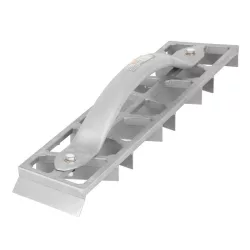   Kaparó, Strend Pro PT-209, szürke, 45 x 9 x 3 cm, rácsos, acél, mész-cement vakolat eltávolításához, pórusbetonhoz, polisztirolhoz